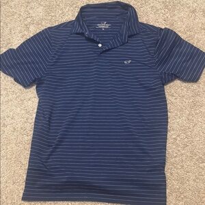 Vineyard Vines Blue Polo Shirt with Stripes